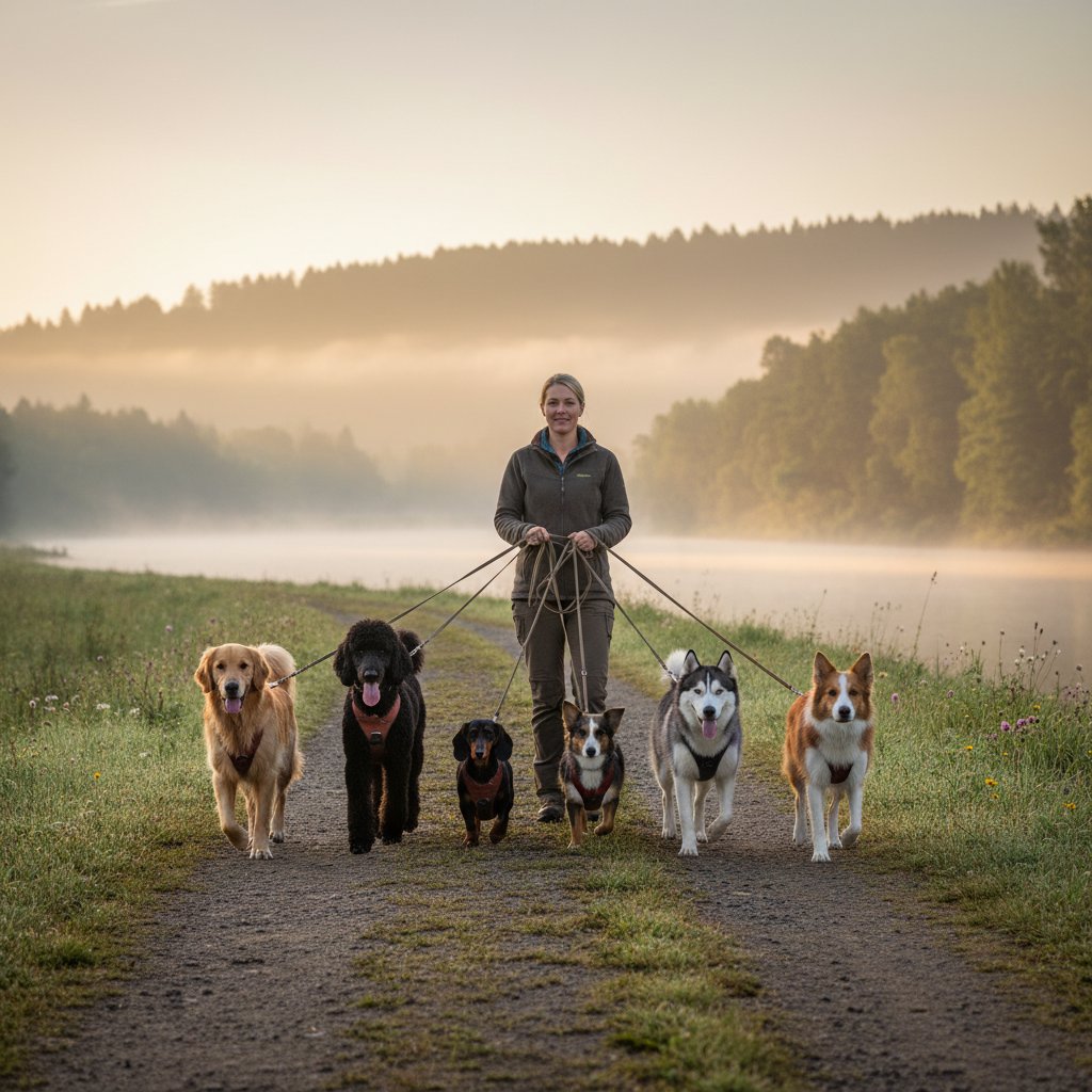 Group dog walking service